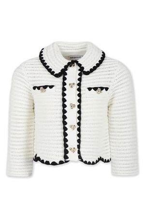 cardigan in cotone bianco SELF-PORTRAIT KIDS | PF24719CCCREAM